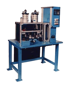 Custom Designed 2 Ton C-Frame Air Press / Indexing Table Assembly Machine